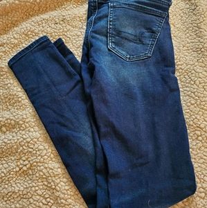 AE Dark Blue Wash Skinny Jean